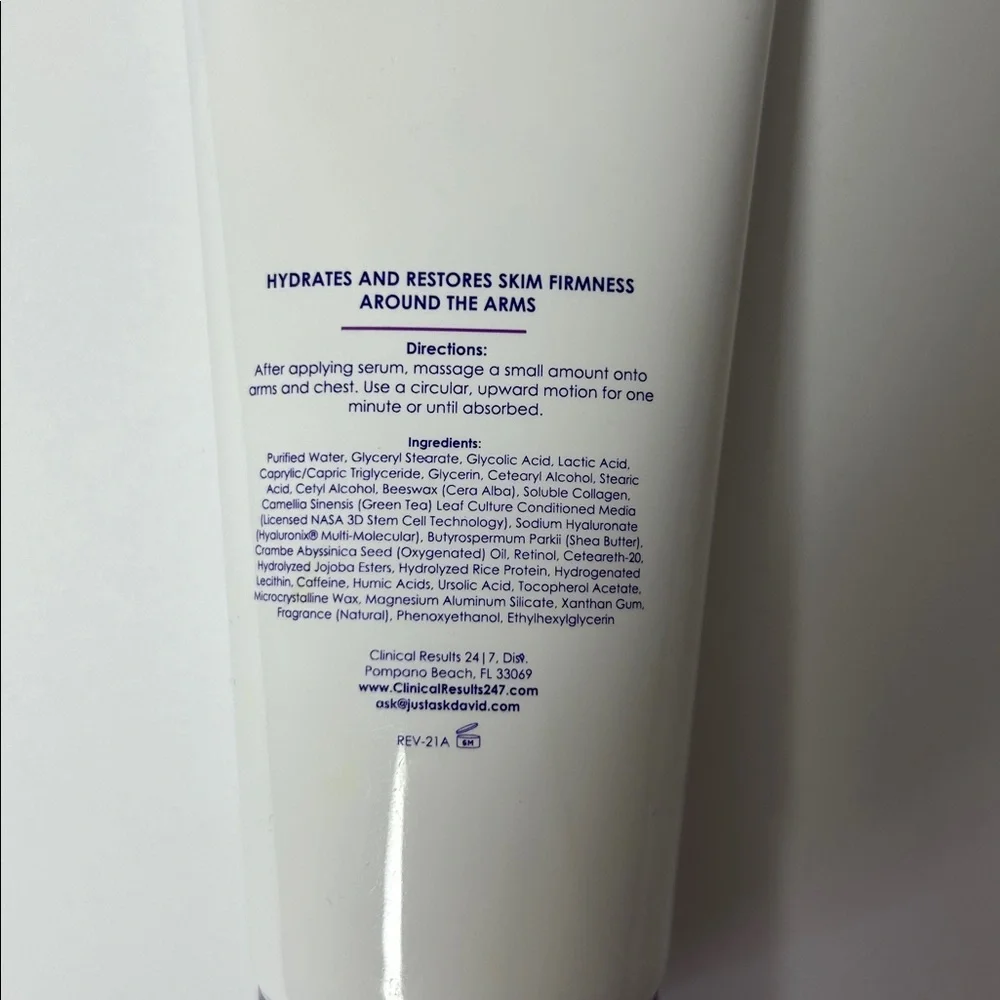 Clinical Results 24/7 NASA Killer Arms Transforming Collagen Lotion